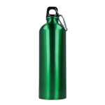 Bouteille en acier inoxydable recyclé de couleurs métalliques 750ml couleur blanc quatrière vue