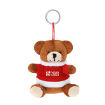 Porte-clés de Noël en peluche en forme d'ours personnalisable vue principale