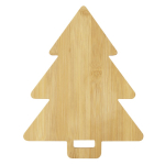 Planche à découper de Noël en forme d'arbre avec une poignée découpée couleur naturel première vue