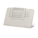 Calendrier perpétuel en paille de blé avec support pliable deuxième vue