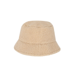 Bonnet en sherpa très doux avec cordon de serrage intérieur ajustable couleur beige première vue