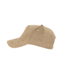 Casquette en velours côtelé à 5 panneaux fermeture boucle métallique quatrième vue