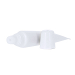 Baume à lèvres crème dans tube blanc avec capuchon coloré, SPF 15 quatrième vue