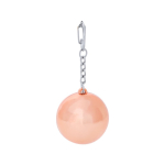Baume à lèvres en boule brillante avec un porte-clés mousqueton couleur rose première vue