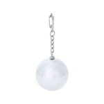 Baume à lèvres en boule brillante avec un porte-clés mousqueton couleur argenté première vue