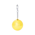 Baume à lèvres en boule brillante avec un porte-clés mousqueton couleur doré première vue