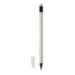 Stylo à bille éternel fabriqué à partir de cartons de lait recyclés couleur blanc première vue