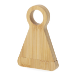 Tire-bouchon en bambou avec double fonction support pour bouteilles couleur naturel première vue