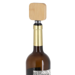 Bouchon pour bouteilles en bois carré avec un ouvre-bouteille intégré cinquième vue