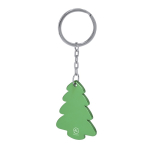 Porte-clés de Noël en aluminium recyclé en forme d'arbre deuxième vue