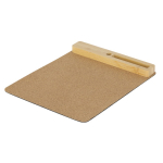 Tapis de souris en liège avec support téléphone portable et stylos couleur naturel cinquième vue