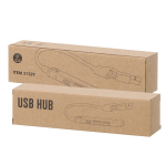 Hub USB en aluminium recyclé avec 3 ports USB 2.0 et un port Type C