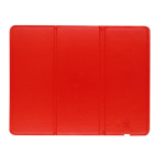 Tapis de souris pliable en PU avec chargeur sans fil intégré de 10W couleur rouge première vue