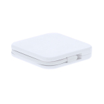 Batterie externe carrée en ABS avec connexion type C, 1200 mAh couleur blanc première vue