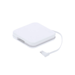 Batterie externe carrée en ABS avec connexion type C, 1200 mAh