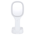 Miroir multifonction chargeur sans fil, support téléphone et lumière couleur blanc première vue