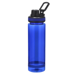 Bouteille transparente RPET couvercle et poignée noire, de 700 ml couleur bleu première vue