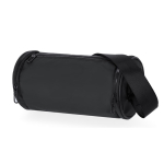 Sac bandoulière cylindrique en PU avec des poches d'accès rapide deuxième vue