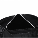 Sac bandoulière cylindrique en PU avec des poches d'accès rapide cinquième vue