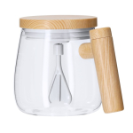 Tasse mélangeuse verre borosilicate couvercle agitateur électrique septième vue