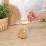 Tasse mélangeuse verre borosilicate couvercle agitateur électrique vue d'ambiance