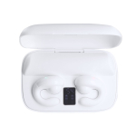 Écouteurs étui blanc avec une fonction de powerbank supplémentaire deuxième vue