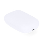 Écouteurs étui blanc avec une fonction de powerbank supplémentaire quatrième vue