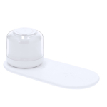 Chargeur sans fil lampe lumière blanche multicolore, 15 watts couleur blanc première vue