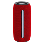 Enceinte sans fil bande lumineuse multicolore au centre, 10 watts couleur rouge première vue