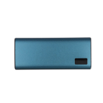 Batterie externe charge 3 appareils simultanément 10 000 mAh couleur bleu première vue