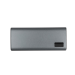 Batterie externe charge 3 appareils simultanément 10 000 mAh couleur argenté première vue