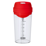 Gobelet avec mesures et mélangeur électrique, couvercle coloré, 300 ml couleur rouge première vue
