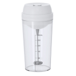 Gobelet avec mesures et mélangeur électrique, couvercle coloré, 300 ml couleur blanc première vue