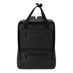 Sac à dos ordinateur portable 15” en PU, deux poignées de transport couleur noir première vue