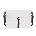 Sacoche ordinateur en PU doux avec sangle de transport réglable 15'' couleur beige première vue