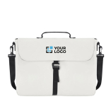 Sacoche ordinateur en PU doux avec sangle de transport réglable 15'' vue principale