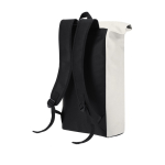 Sac à dos roll-top pour ordinateur 15” en PU doux, fermeture à boucle quatrième vue