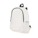 Sac à dos ordinateur portable 15” en PU doux fermeture invisible couleur beige première vue
