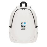 Sac à dos ordinateur portable 15” en PU doux fermeture invisible vue principale