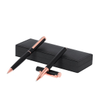 Stylo à bille et roller avec une finition mate dans un élégant étui