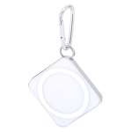 Chargeur sans fil mousqueton  pour appareils électroniques 15 watts couleur blanc première vue