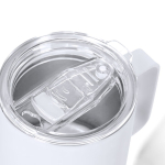 Tasse isotherme acier inoxydable, caoutchouc et couvercle, 400 ml quatrième vue