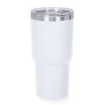Gobelet isotherme en acier inoxydable couvercle doseur de 530 ml couleur blanc première vue