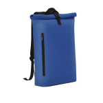 Sac à dos roll-top en polyuréthane doux au toucher ordinateur 15” couleur bleu première vue
