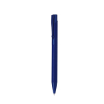 Stylo en aluminium mécanisme à poussoir, finition mate et encre bleue couleur bleu marine première vue