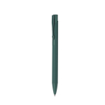 Stylo en aluminium mécanisme à poussoir, finition mate et encre bleue couleur vert foncé première vue