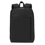 Sac à dos extensible pour ordinateur portable de 15” en polyester couleur noir première vue