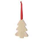 Décoration de Noël en bois en forme de sapin de Noël Tree couleur bois première vue