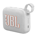 Enceinte Bluetooth ultraportable avec son clair et puissant JBL GO4 couleur blanc
