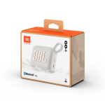 Enceinte Bluetooth ultraportable avec son clair et puissant JBL GO4 couleur blanc